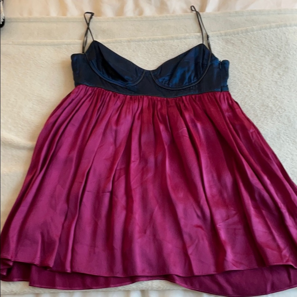 Silk babydoll top